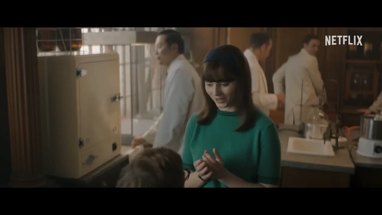 Promotional still from Joy (2024) featuring the three lead actors