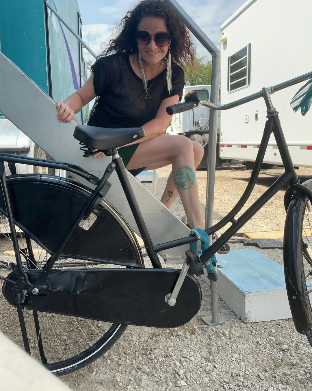 Cast member on set during the July 2024 shoot for Five Gold Rings in Winnipeg