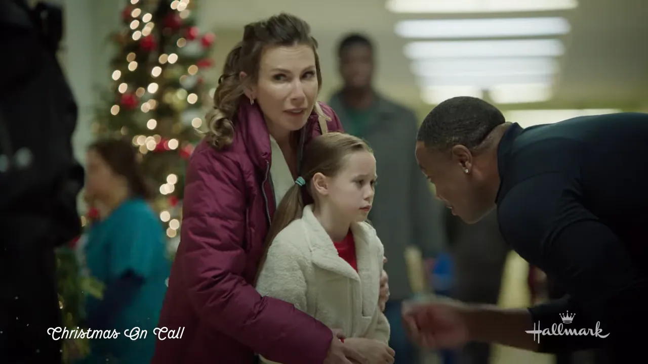 Production still from Christmas on Call (2024)